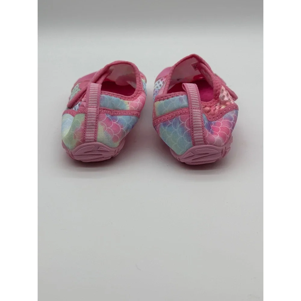 Kids Pink Mermaid‎ Scale Water Shoes Mesh Aqua Socks Beach Pool Size Toddler 8